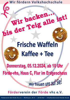 Plakat Waffelbacken Plakat Waffelbacken
